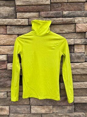 J.Crew Tissue Turtleneck – Bright Citrine – Size XS